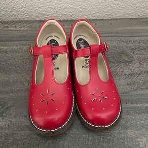 FootMates Red T-Strap Kids Dress Shoes